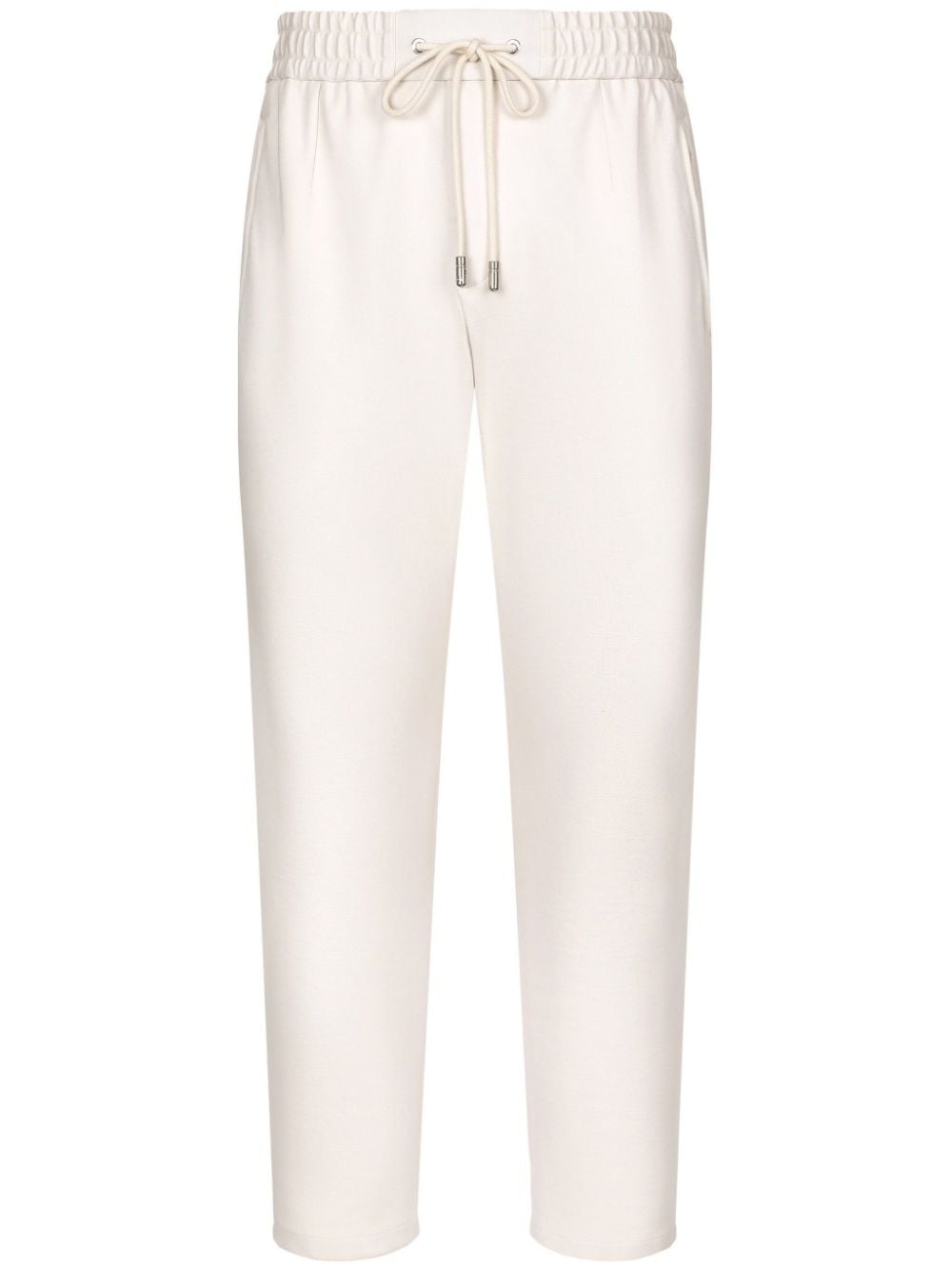 Dolce & Gabbana logo-plaque drawstring track pants - Neutrals von Dolce & Gabbana