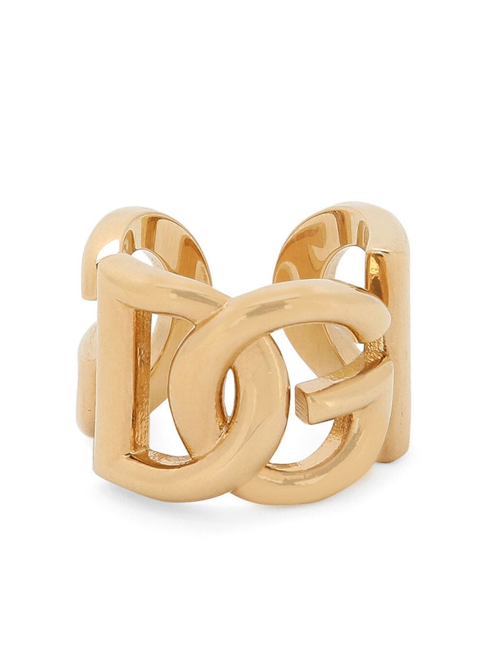 Dolce & Gabbana logo-plaque engraved ring - Gold von Dolce & Gabbana