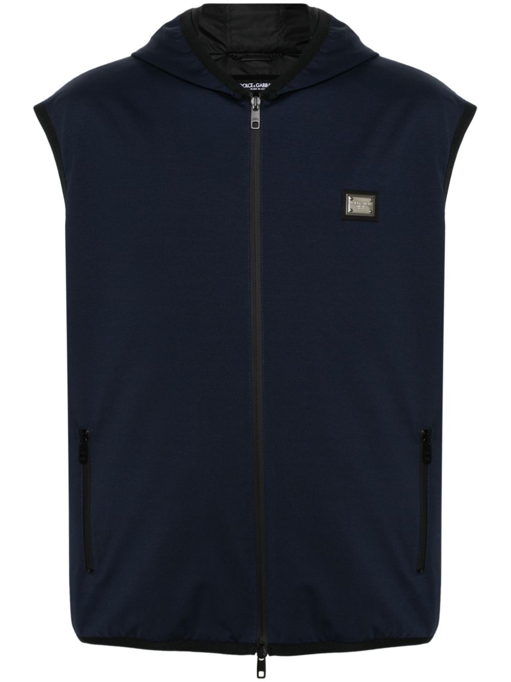 Dolce & Gabbana logo-plaque gilet - Blue von Dolce & Gabbana