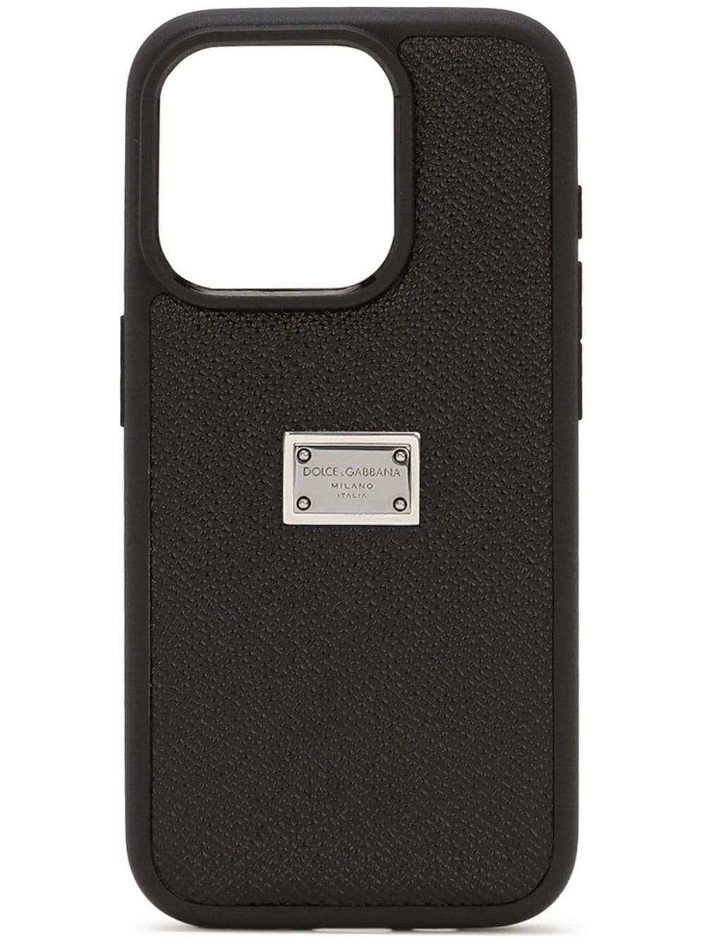 Dolce & Gabbana logo-plaque iPhone 15 Pro cover - Black von Dolce & Gabbana