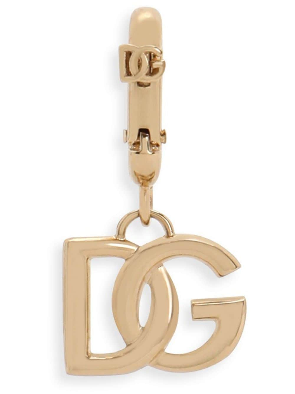 Dolce & Gabbana logo-plaque keyring - Gold von Dolce & Gabbana