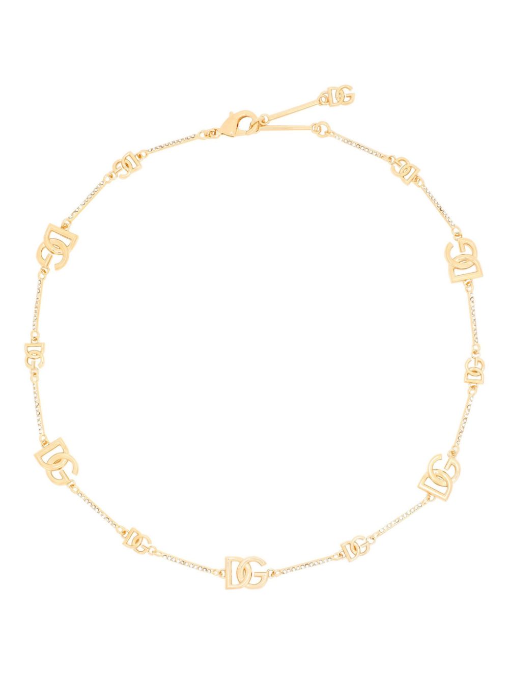 Dolce & Gabbana logo-plaque polished necklace - Gold von Dolce & Gabbana