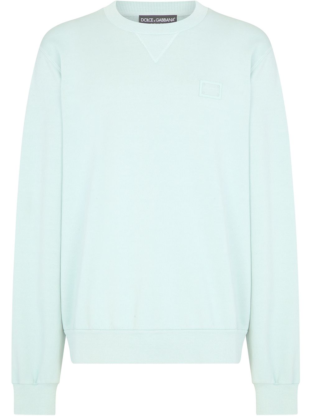 Dolce & Gabbana logo plaque sweatshirt - Green von Dolce & Gabbana