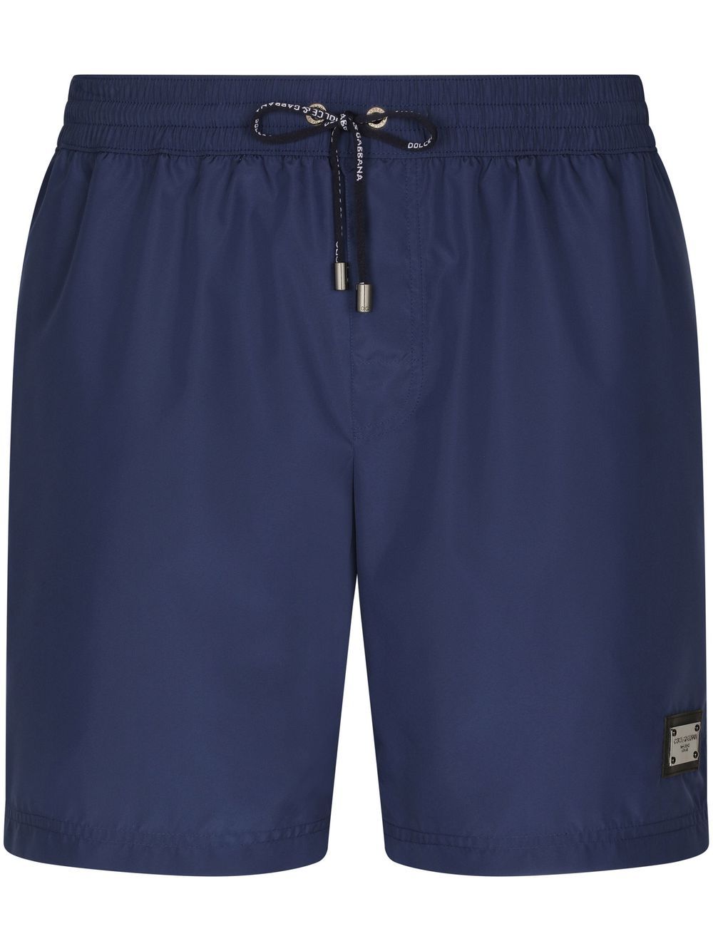 Dolce & Gabbana logo-tag swim shorts - Blue von Dolce & Gabbana