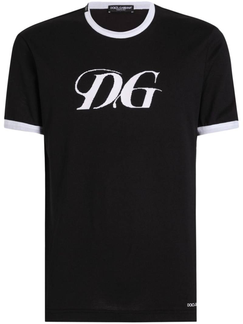 Dolce & Gabbana logo-print T-shirt - Black von Dolce & Gabbana