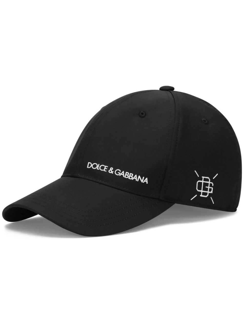 Dolce & Gabbana logo-print baseball cap - Black von Dolce & Gabbana