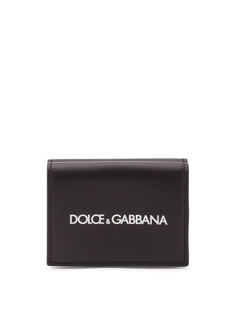 Dolce & Gabbana logo-print bifold wallet - Black von Dolce & Gabbana