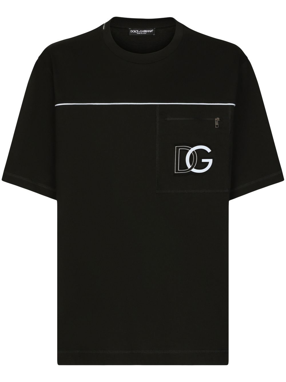 Dolce & Gabbana logo-print cotton T-shirt - Black von Dolce & Gabbana