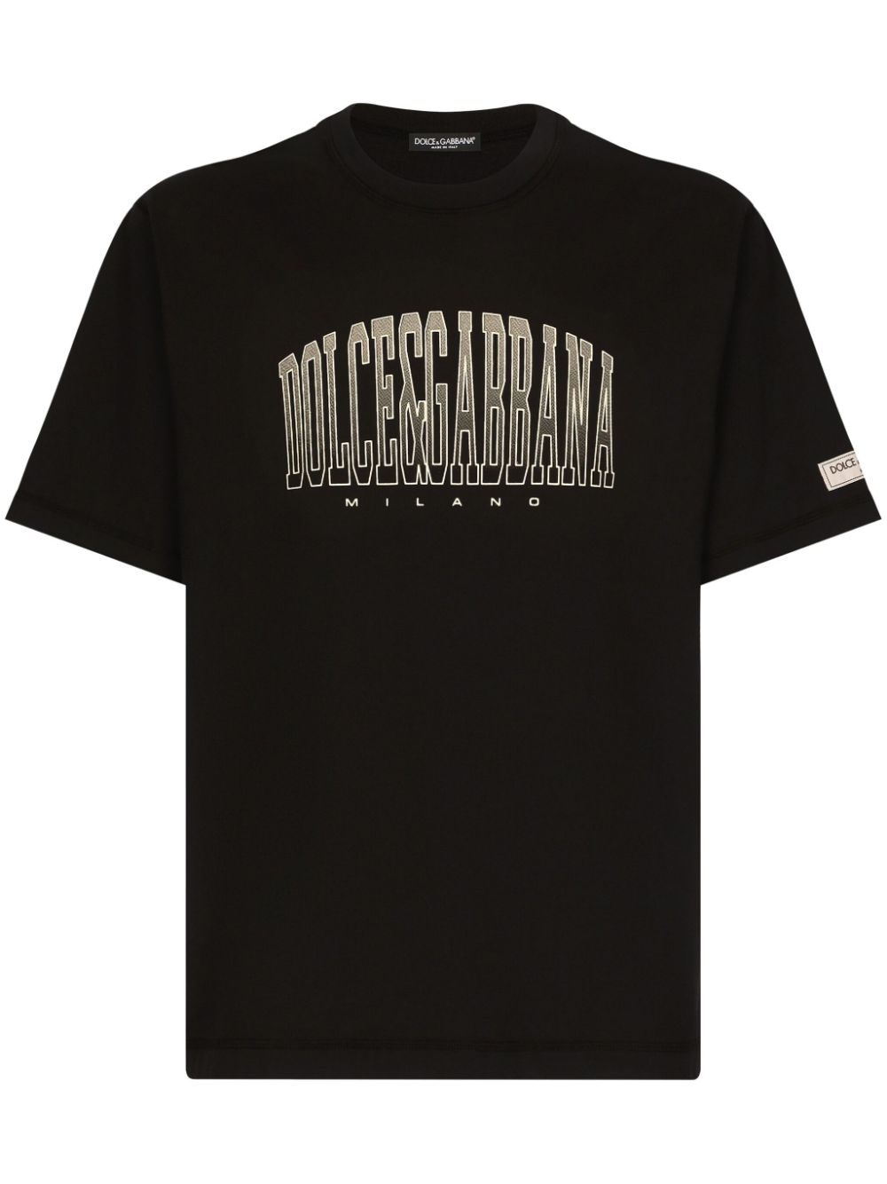 Dolce & Gabbana logo-print cotton T-shirt - Black von Dolce & Gabbana