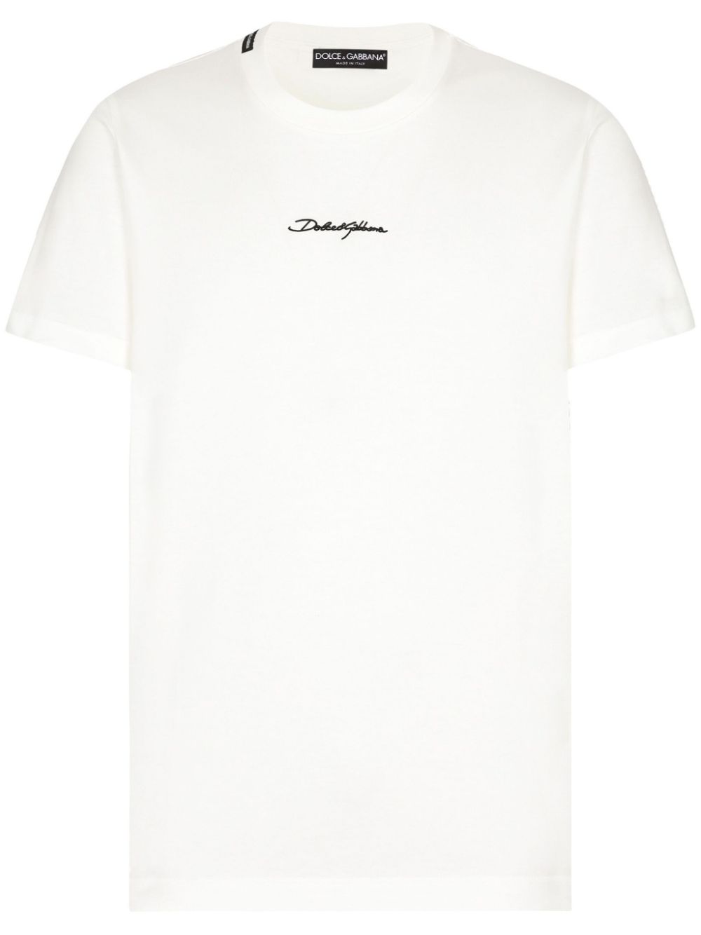 Dolce & Gabbana logo-print cotton T-shirt - White von Dolce & Gabbana