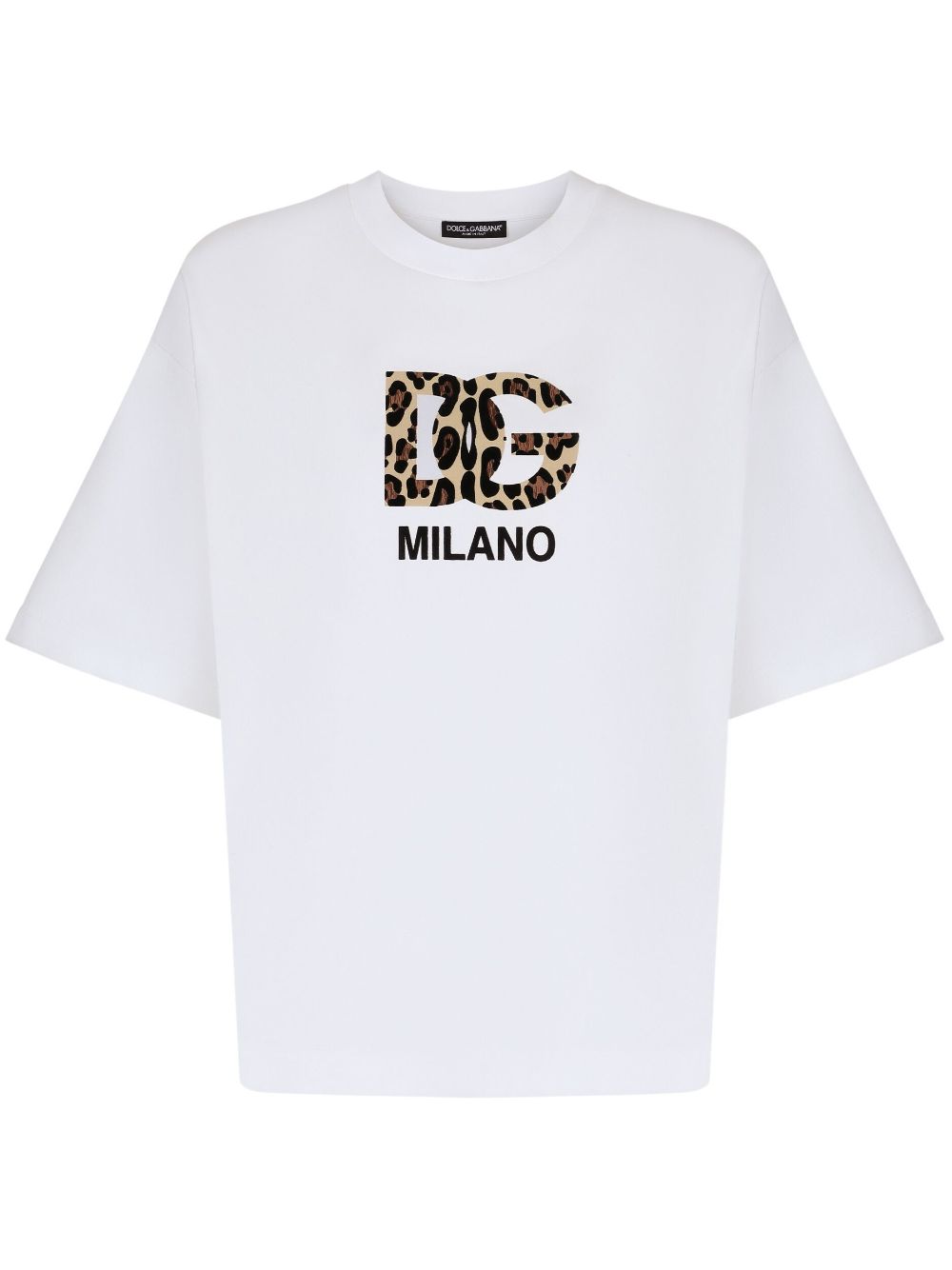 Dolce & Gabbana logo-print cotton-blend T-shirt - White von Dolce & Gabbana