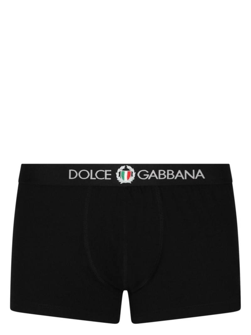 Dolce & Gabbana logo-print cotton boxers - Black von Dolce & Gabbana