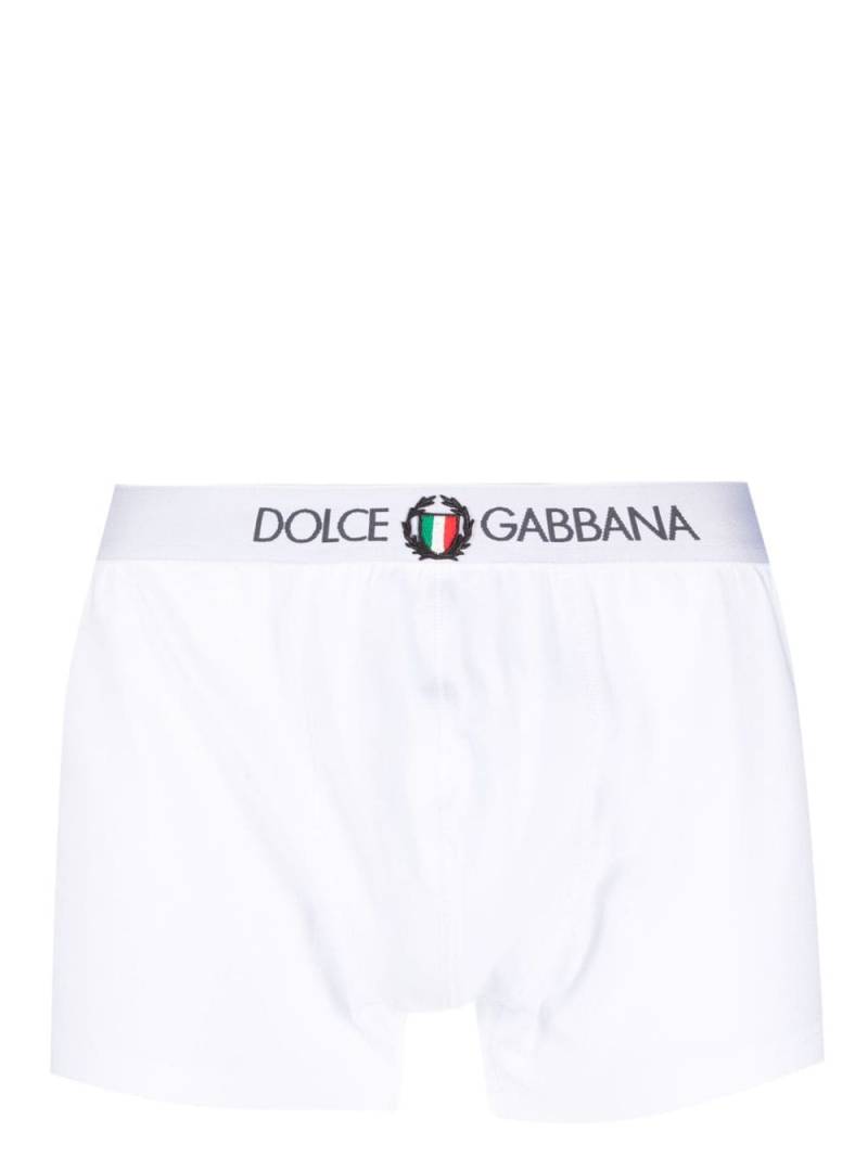 Dolce & Gabbana logo-print cotton boxers - White von Dolce & Gabbana