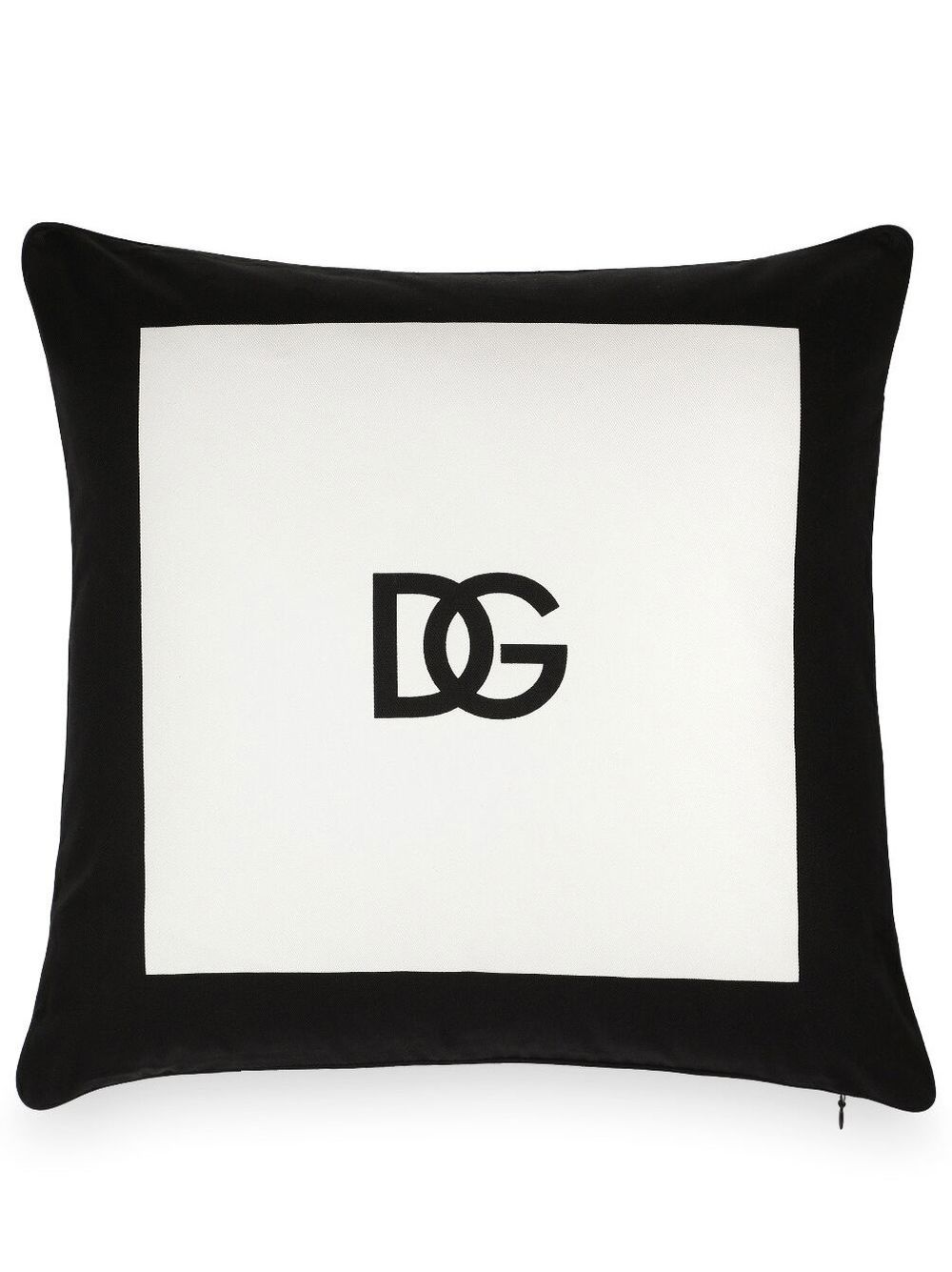 Dolce & Gabbana logo-print cotton cushion - Black von Dolce & Gabbana