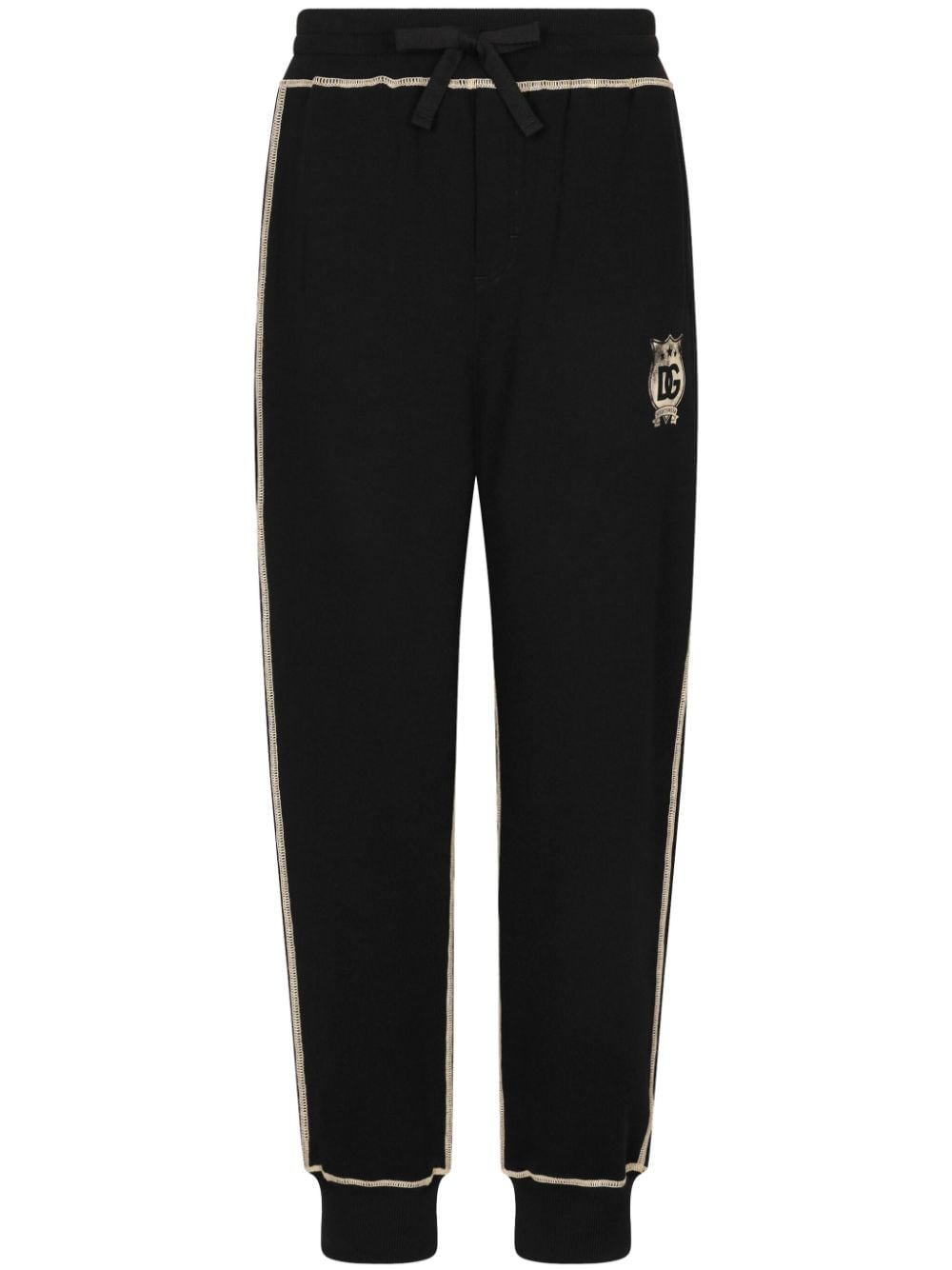 Dolce & Gabbana logo-print cotton track pants - Black von Dolce & Gabbana