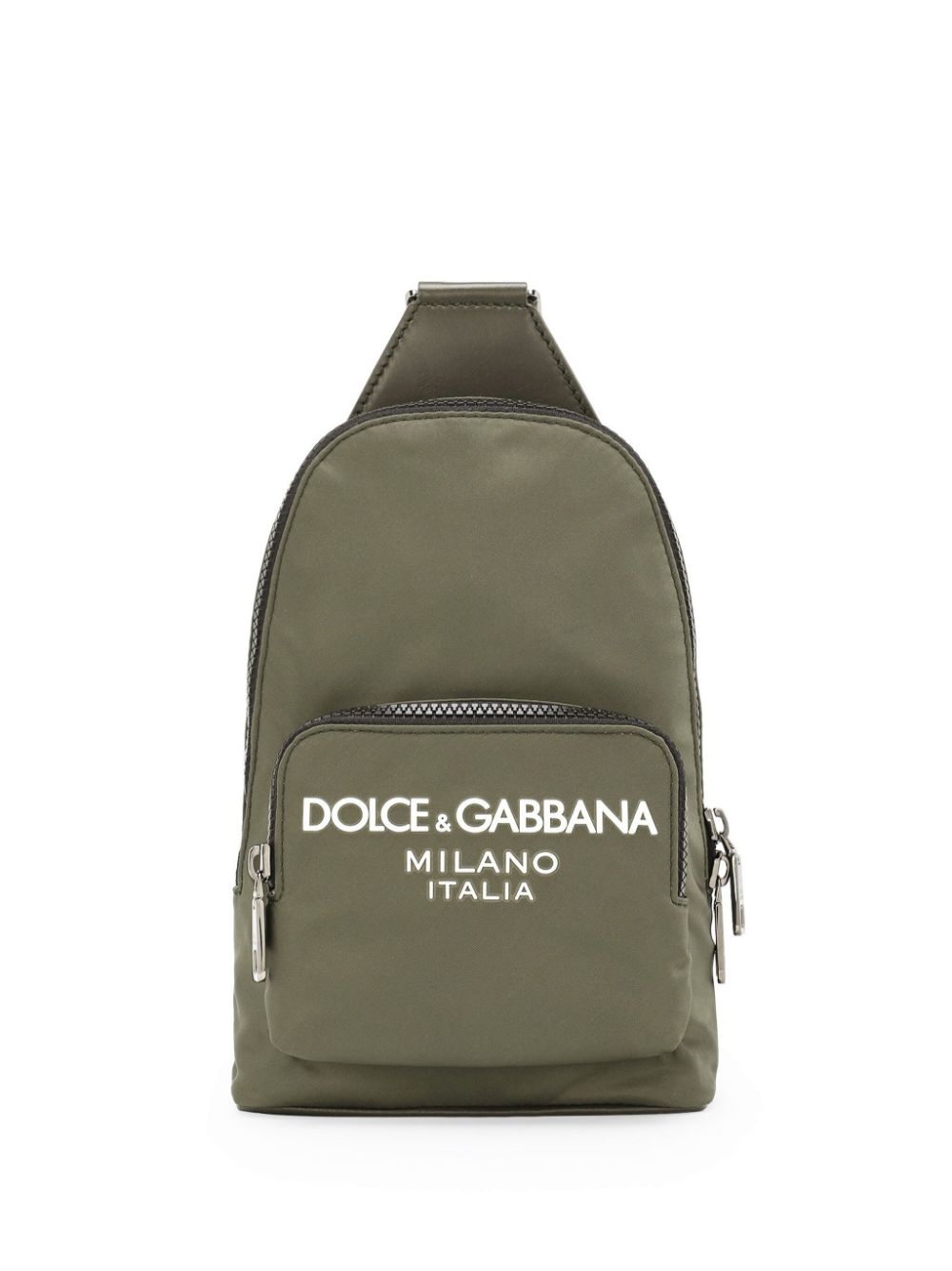 Dolce & Gabbana logo-print crossbody backpack - Green von Dolce & Gabbana