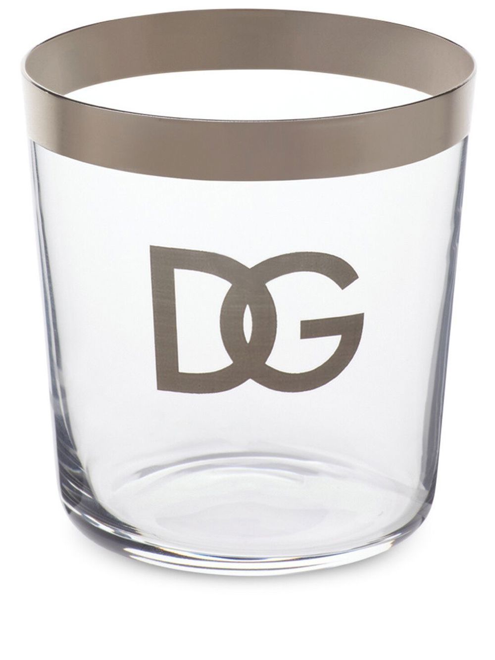 Dolce & Gabbana logo-print drinking glasses (set of 2) - White von Dolce & Gabbana