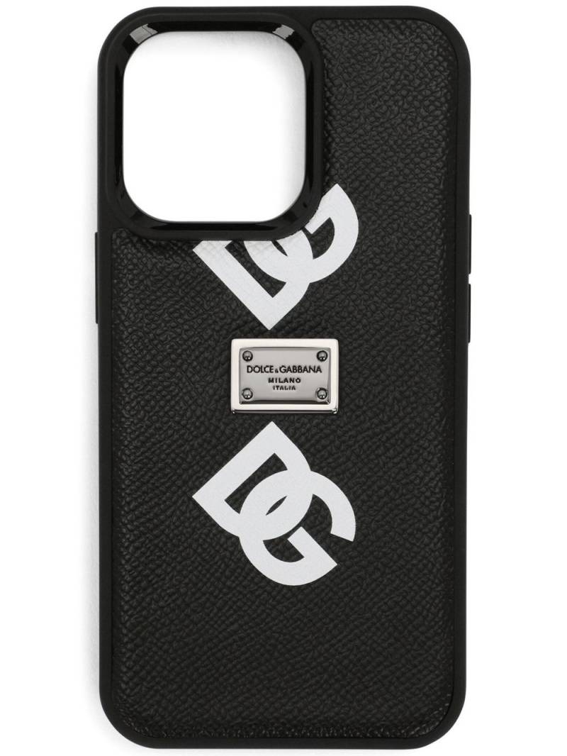 Dolce & Gabbana logo-print iPhone 13 Pro case - Black von Dolce & Gabbana