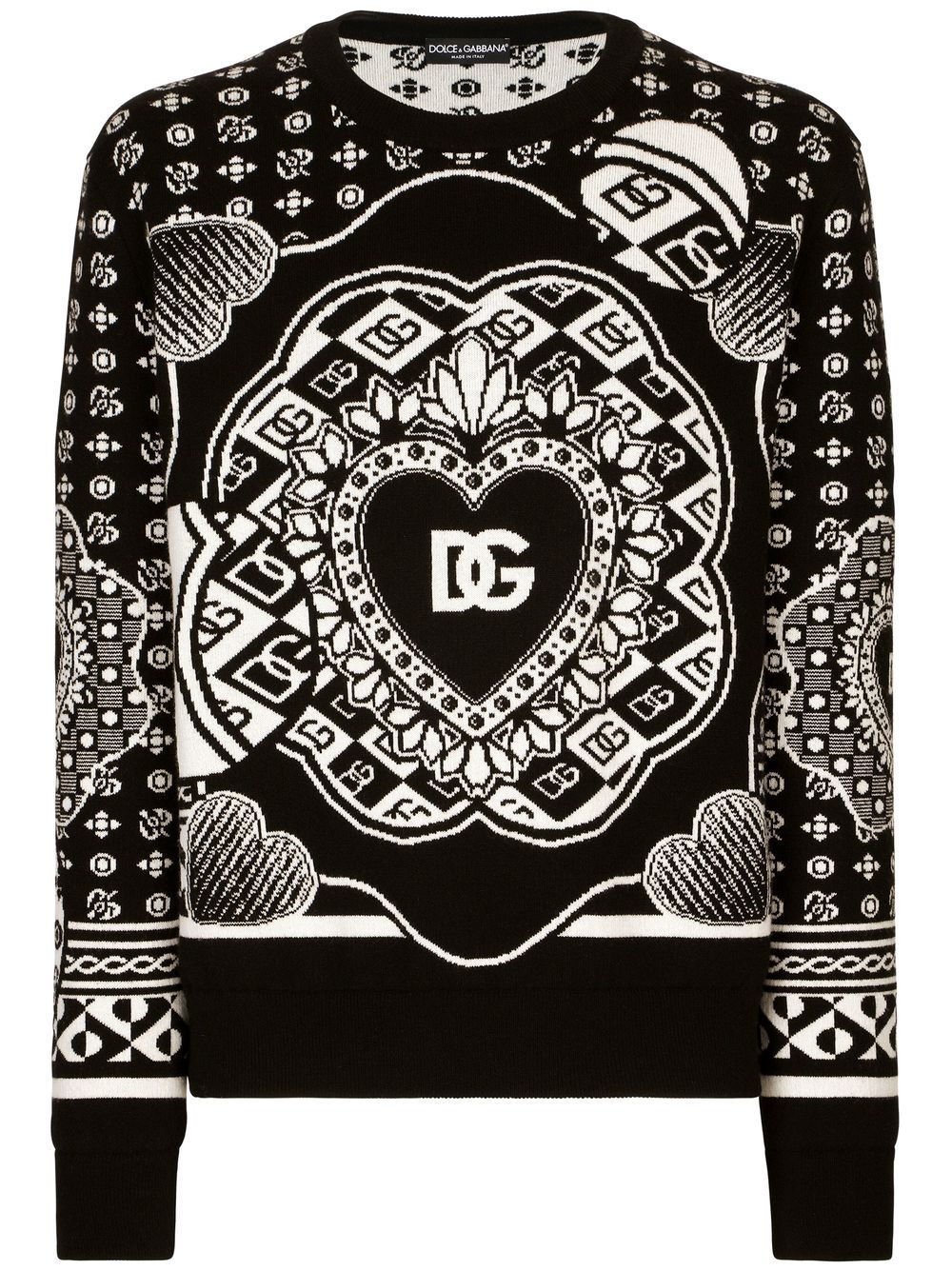 Dolce & Gabbana logo-print jumper - Black von Dolce & Gabbana