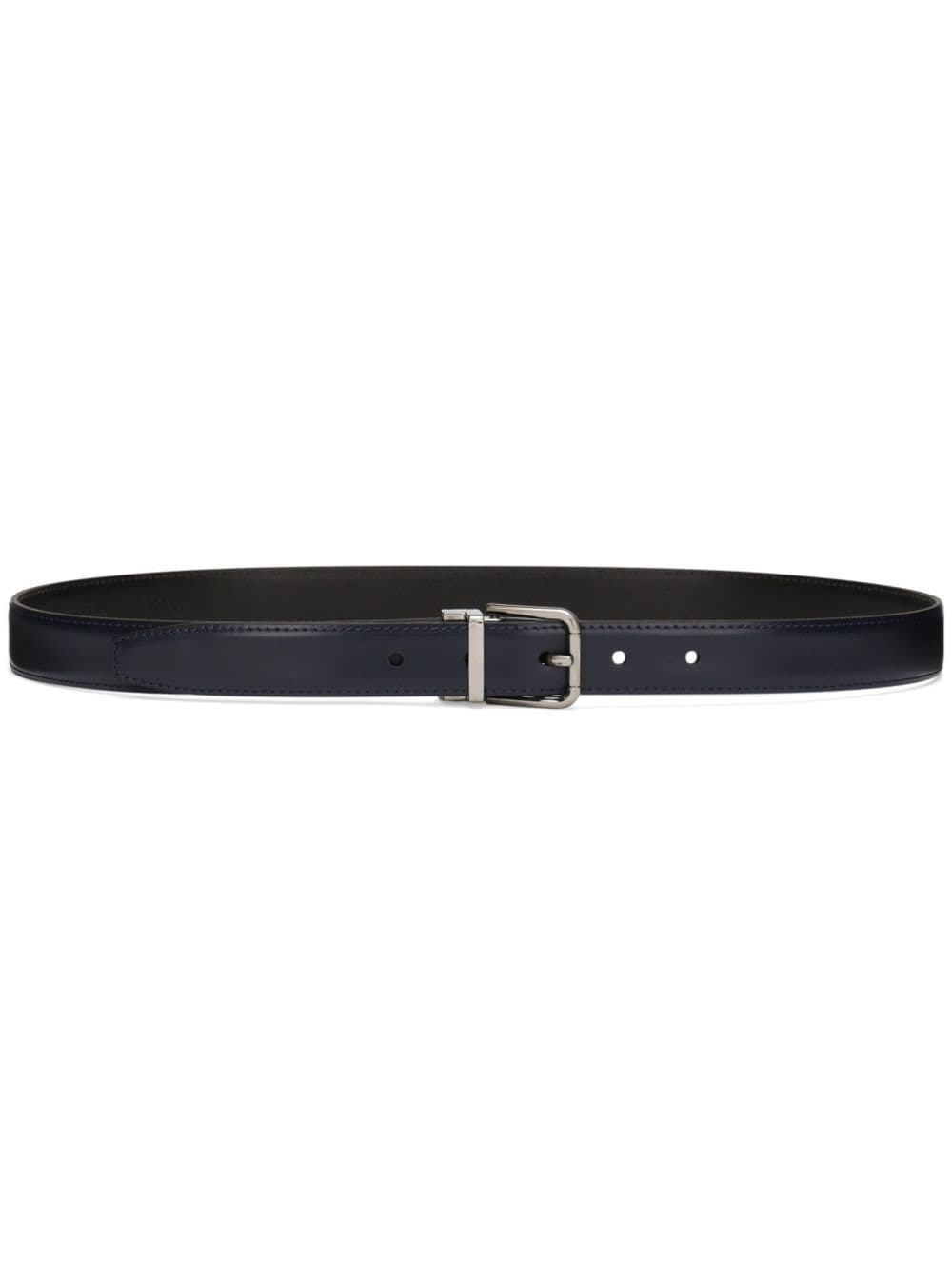 Dolce & Gabbana logo-print leather belt - Blue von Dolce & Gabbana