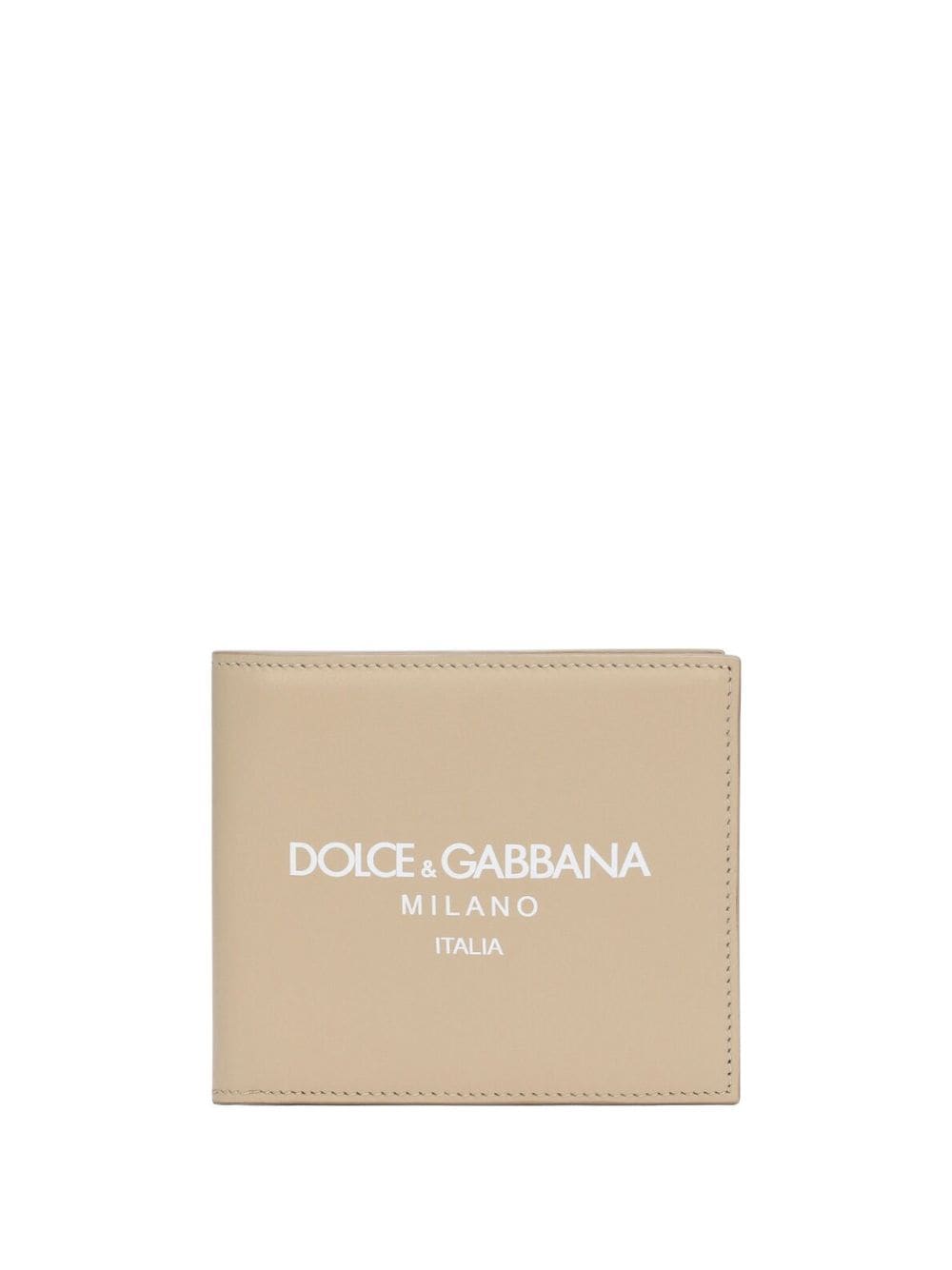 Dolce & Gabbana logo-print leather wallet - Neutrals von Dolce & Gabbana