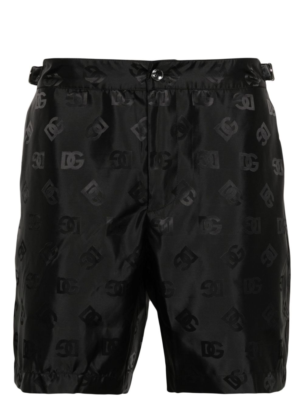 Dolce & Gabbana logo-print swim shorts - Black von Dolce & Gabbana