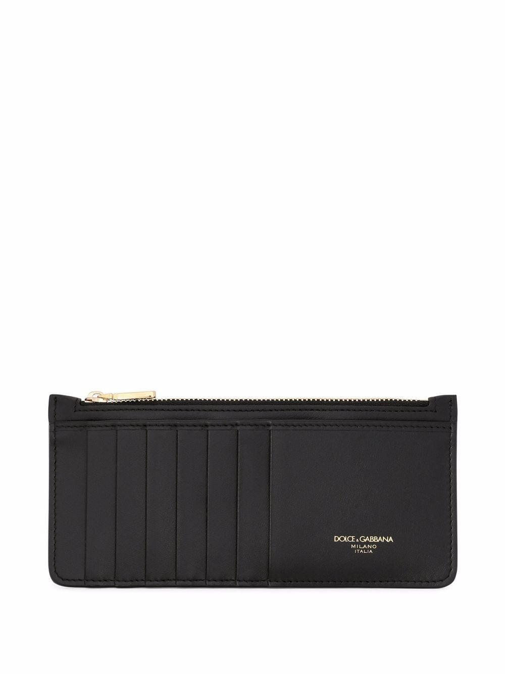 Dolce & Gabbana logo-print zipped wallet - Black von Dolce & Gabbana