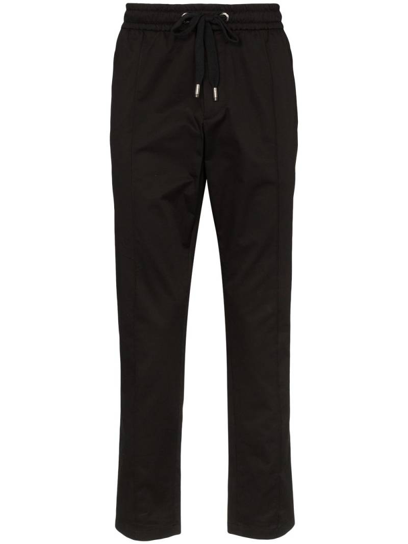 Dolce & Gabbana logo-tag track pants - Black von Dolce & Gabbana