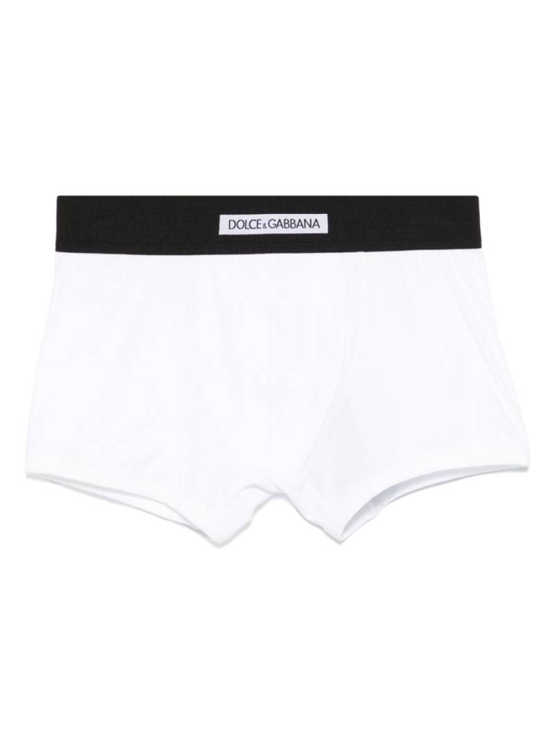 Dolce & Gabbana logo-waistband boxers - White von Dolce & Gabbana