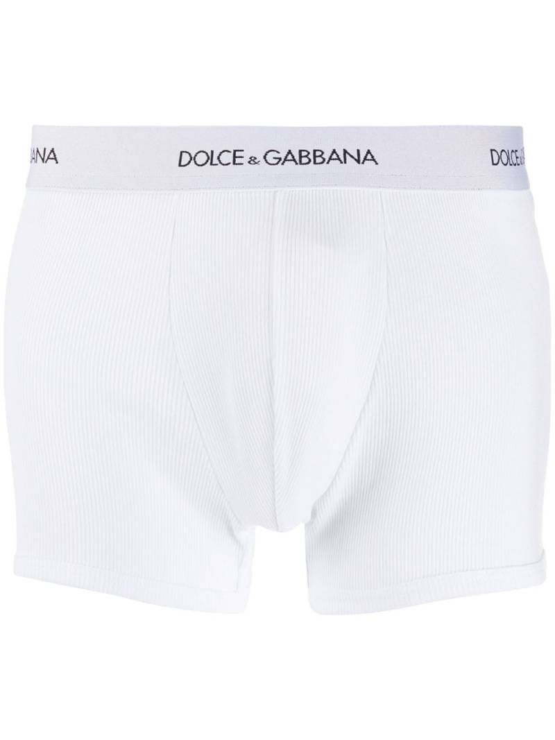 Dolce & Gabbana ribbed boxer briefs - White von Dolce & Gabbana