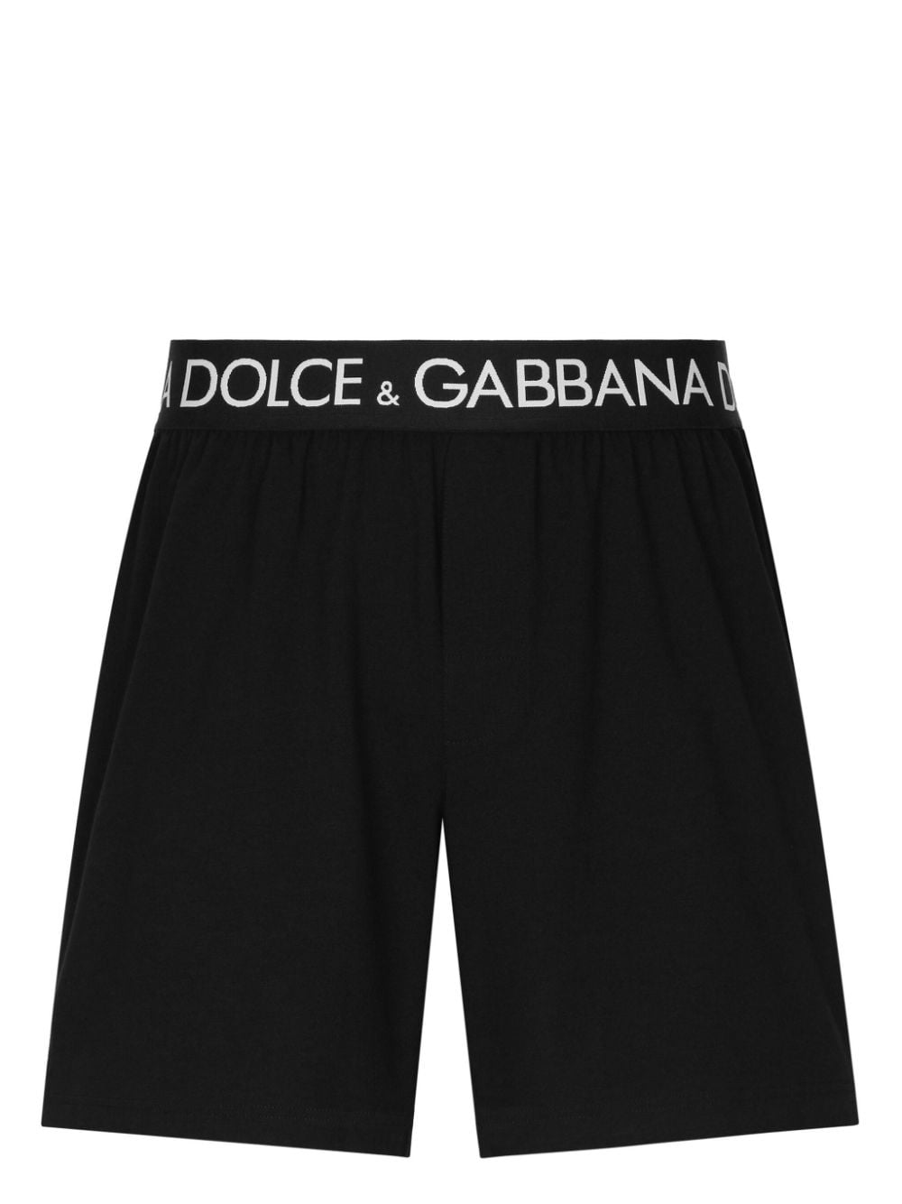 Dolce & Gabbana logo-waistband jersey boxers - Black von Dolce & Gabbana