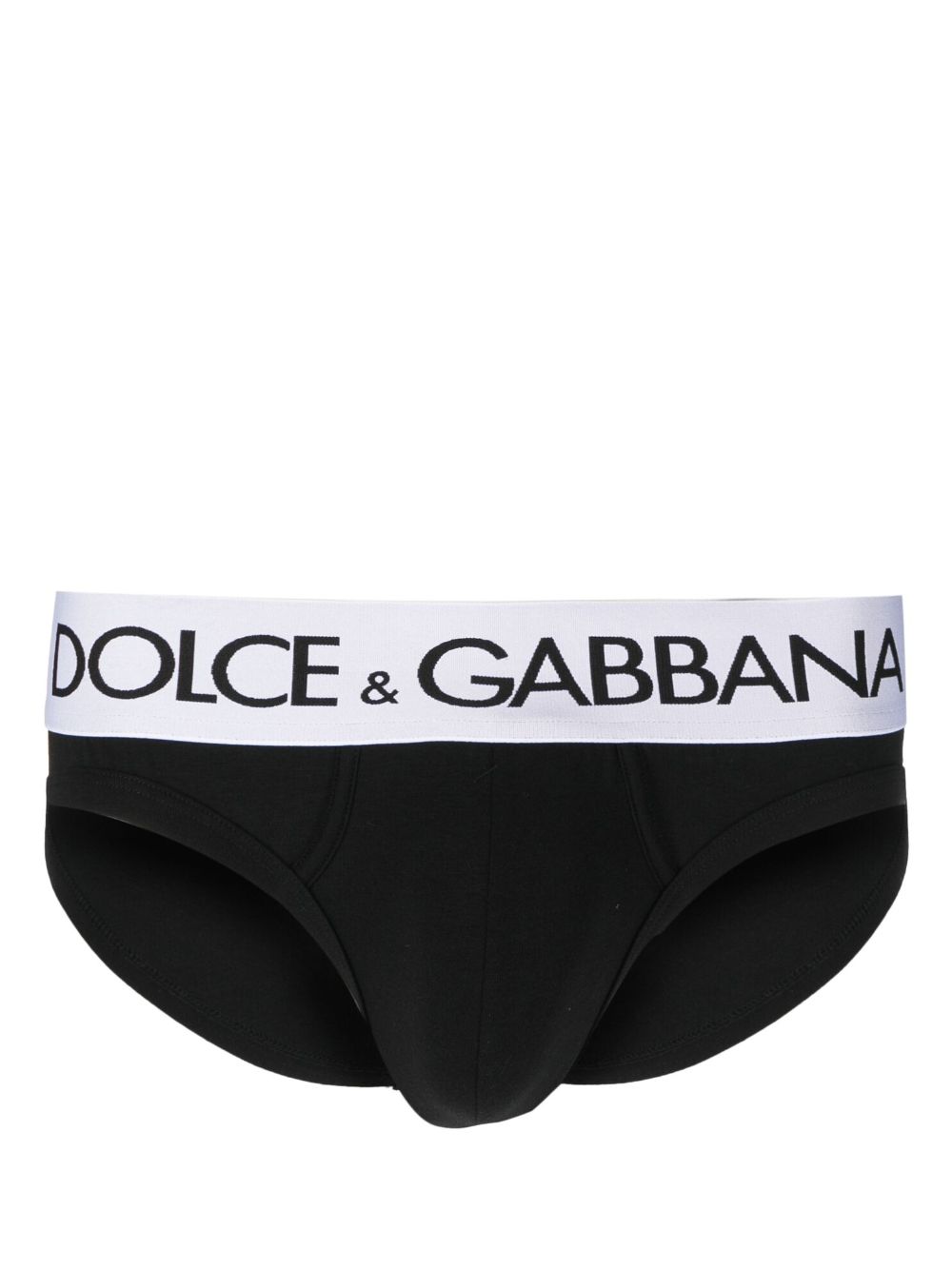 Dolce & Gabbana logo-waistband stretch briefs - Black von Dolce & Gabbana