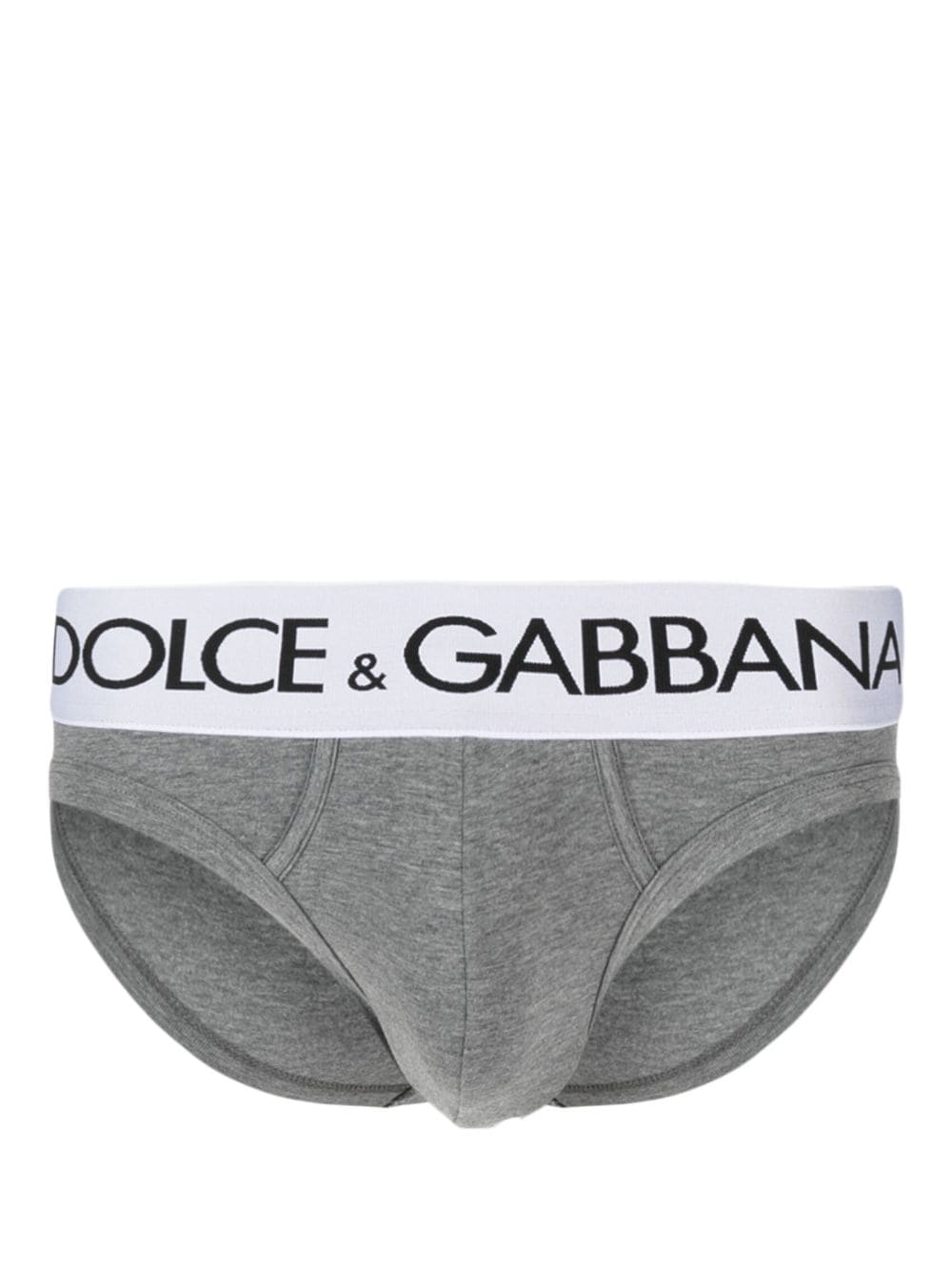 Dolce & Gabbana logo-waistband stretch briefs - Grey von Dolce & Gabbana