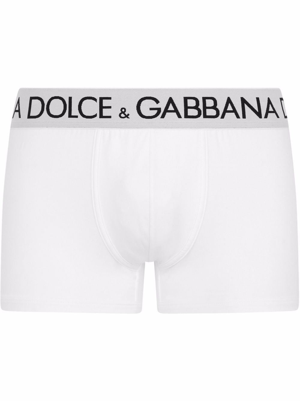 Dolce & Gabbana logo-waistband boxer briefs - White von Dolce & Gabbana