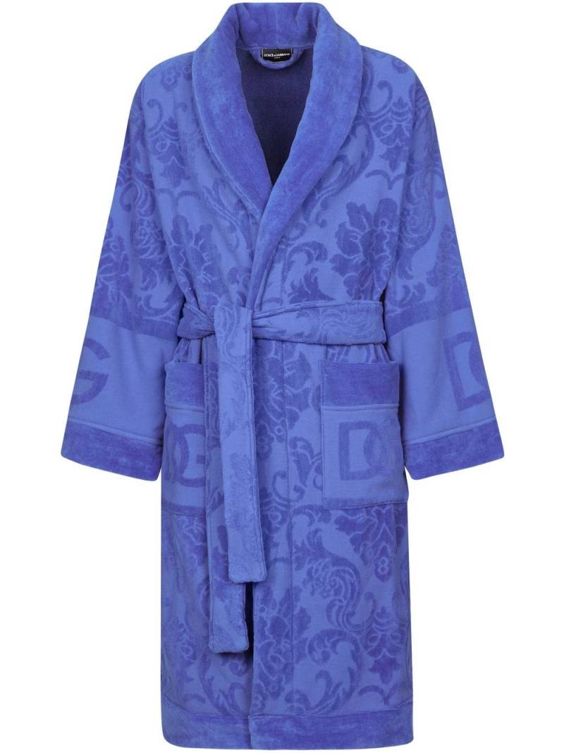 Dolce & Gabbana long sleeve bathrobe - Purple von Dolce & Gabbana