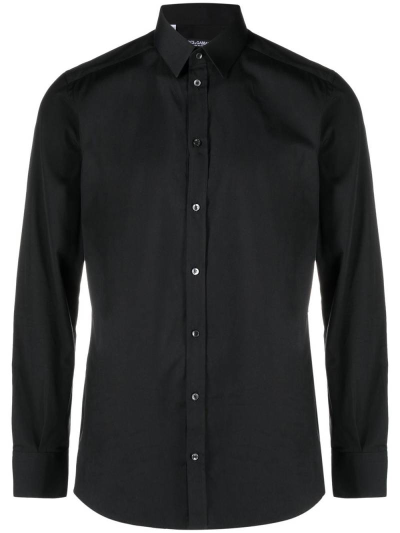 Dolce & Gabbana long-sleeve button-fastening shirt - Black von Dolce & Gabbana