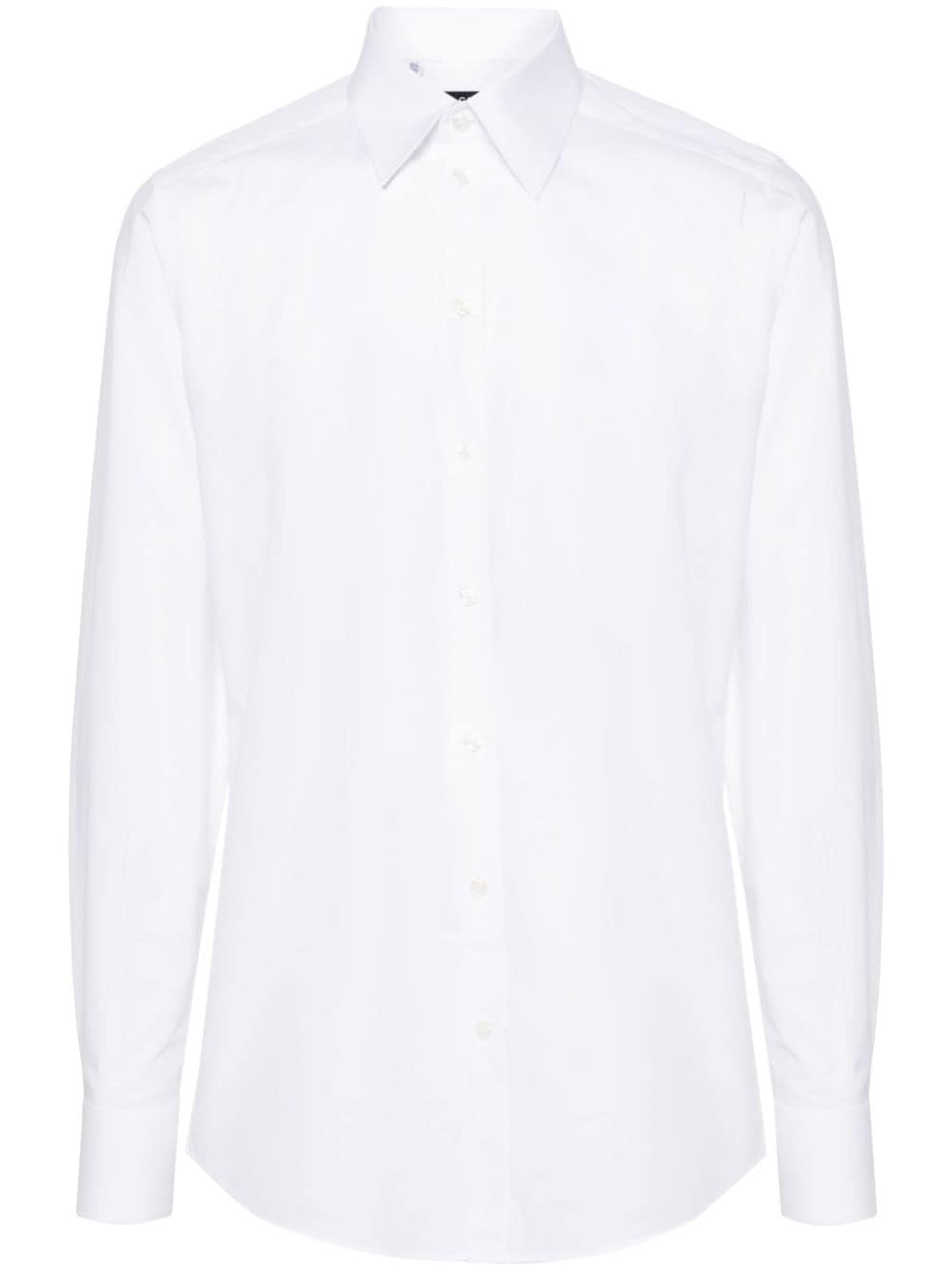 Dolce & Gabbana long-sleeve cotton shirt - White von Dolce & Gabbana