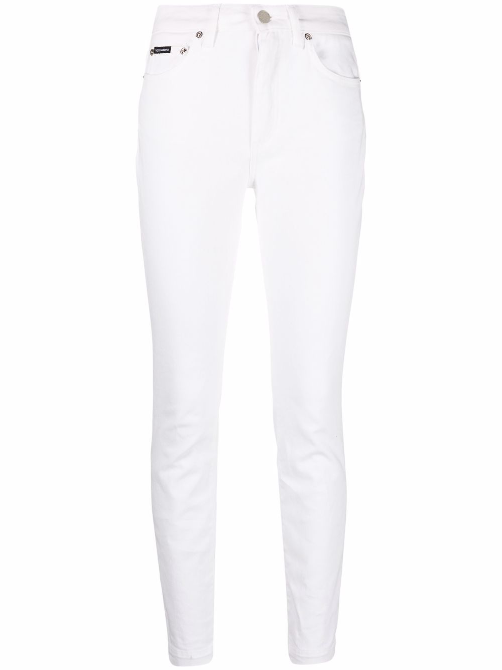 Dolce & Gabbana low-rise skinny trousers - White von Dolce & Gabbana