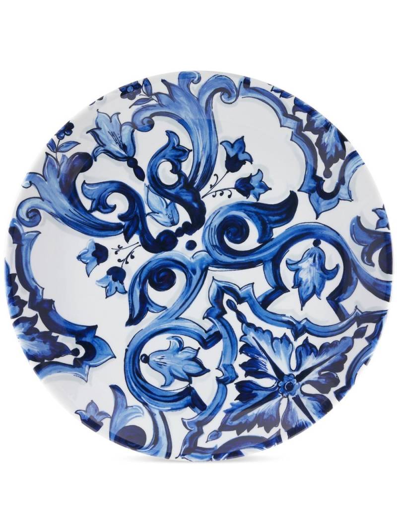 Dolce & Gabbana mediterranean-pattern porcelain platter - Blue von Dolce & Gabbana