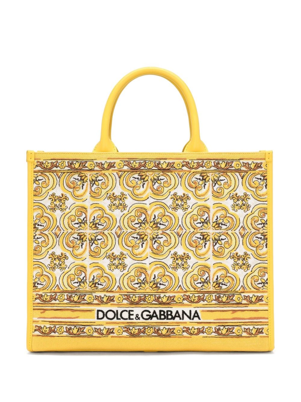 Dolce & Gabbana medium DG Daily canvas tote bag - Yellow von Dolce & Gabbana