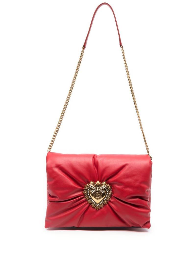 Dolce & Gabbana medium Devotion Soft clutch - Red von Dolce & Gabbana