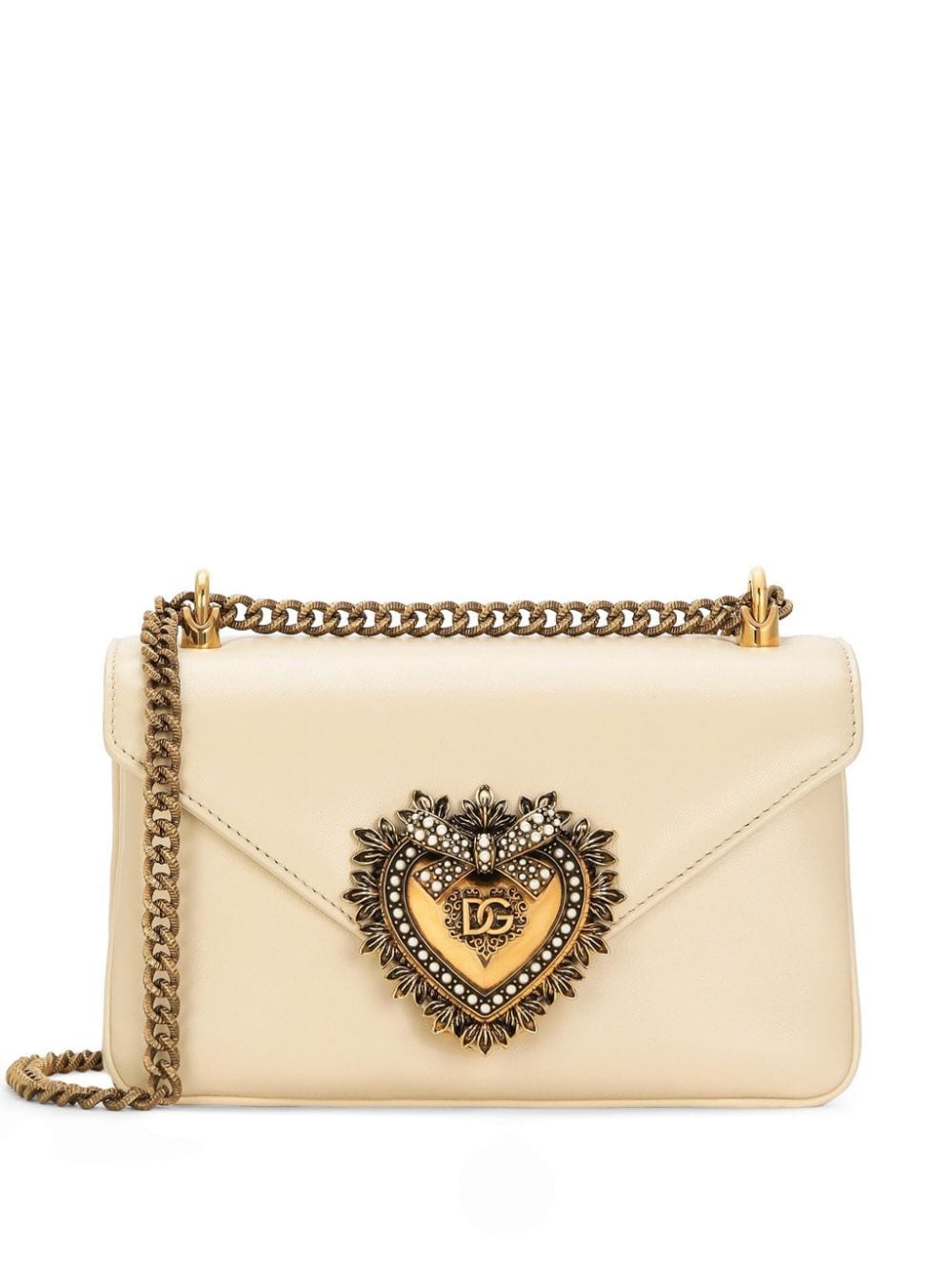 Dolce & Gabbana medium Devotion leather crossbody bag - Neutrals von Dolce & Gabbana