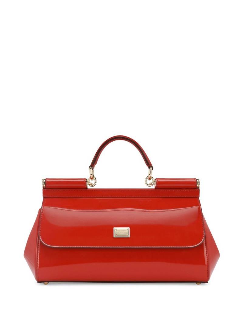 Dolce & Gabbana medium Sicily leather top-handle bag - Red von Dolce & Gabbana