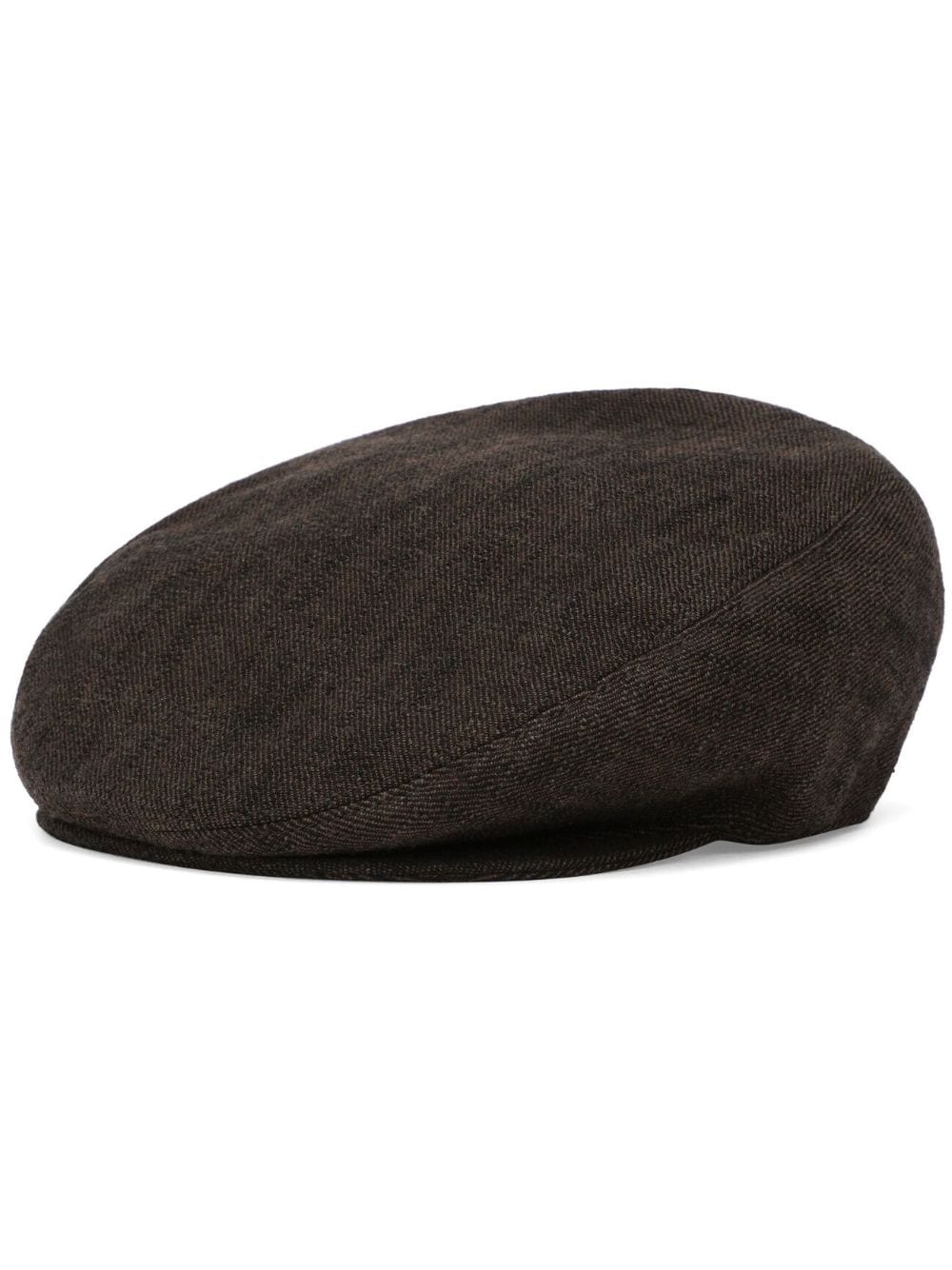 Dolce & Gabbana mélange-effect flat cap - Brown von Dolce & Gabbana