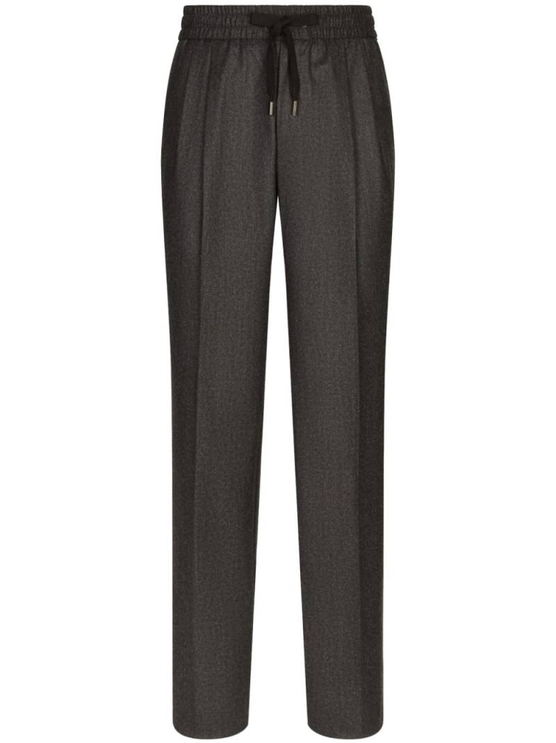 Dolce & Gabbana mélange trousers - Grey von Dolce & Gabbana