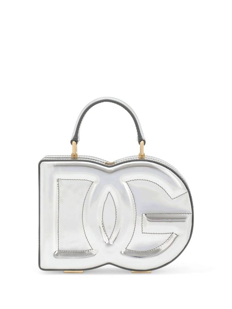 Dolce & Gabbana metallic leather tote bag - Silver von Dolce & Gabbana