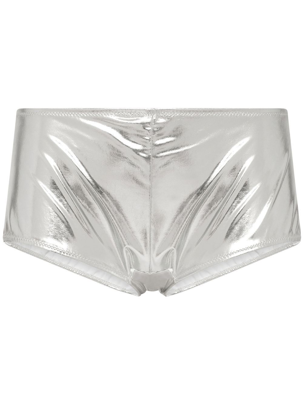 Dolce & Gabbana KIM DOLCE&GABBANA high-waisted coated briefs - Silver von Dolce & Gabbana