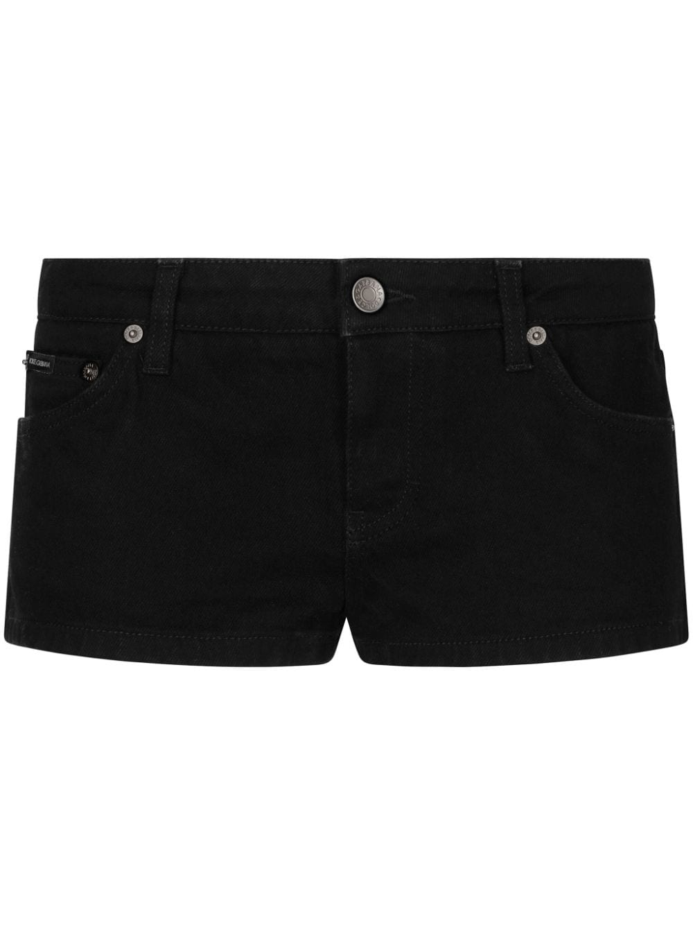 Dolce & Gabbana mid-rise denim shorts - Black von Dolce & Gabbana