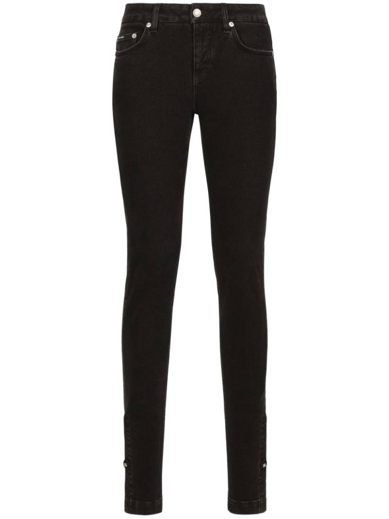 Dolce & Gabbana mid-rise skinny jeans - Black von Dolce & Gabbana