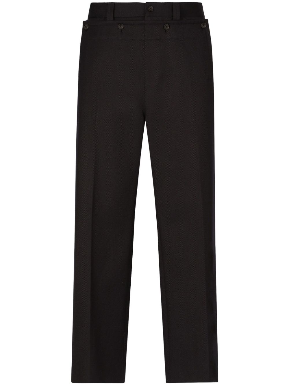 Dolce & Gabbana mid-rise wide-leg trousers - Blue von Dolce & Gabbana